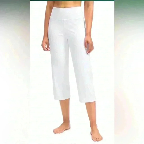 Capri Pants for Women High Waist Workout Yoga with Pockets Leggings Crop Size M - Picture 1 of 12